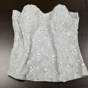 Le Chateau beaded ice blue bustier m104,05:5:418